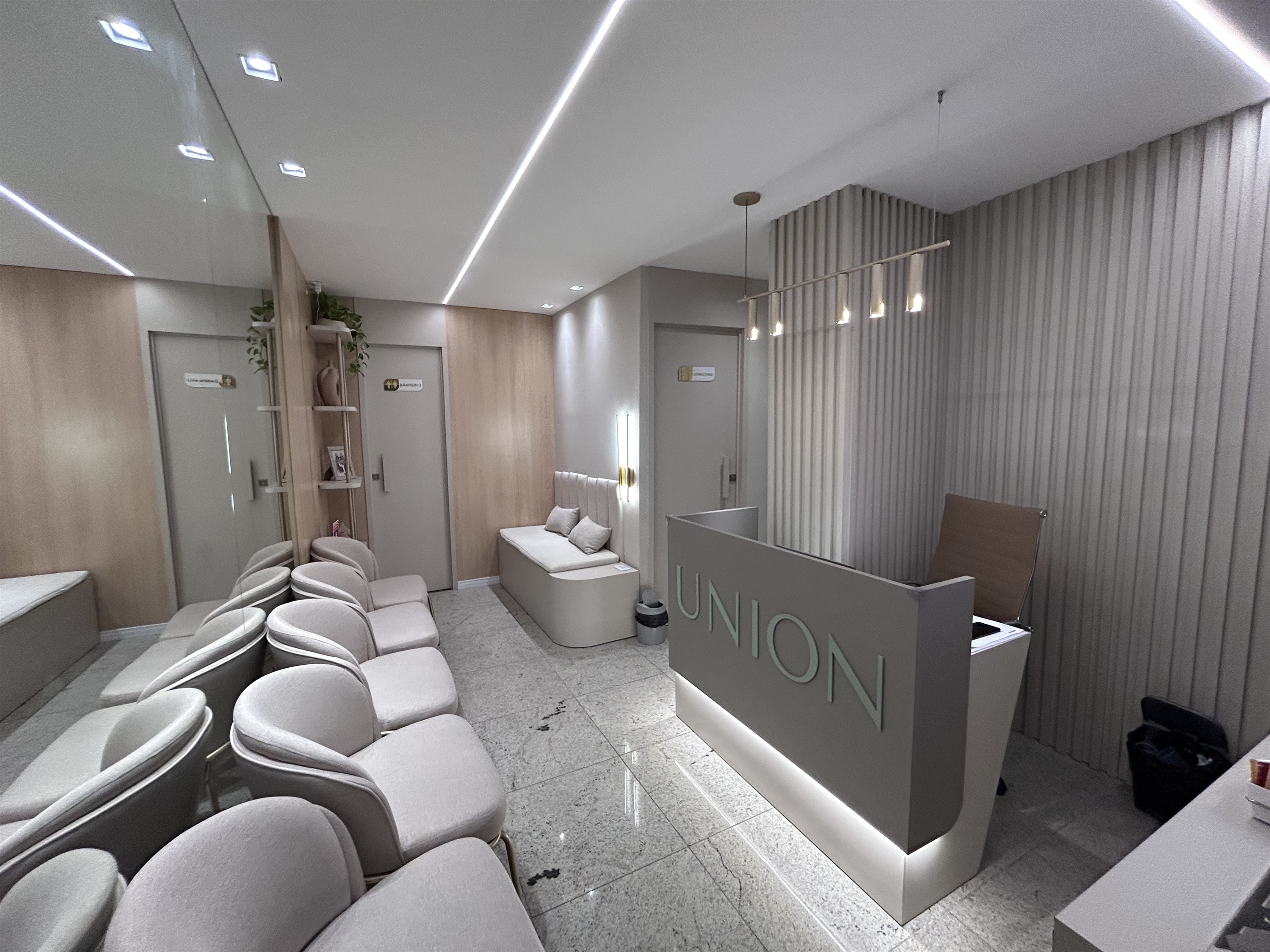 Espaco clinico Union com acabamento premium